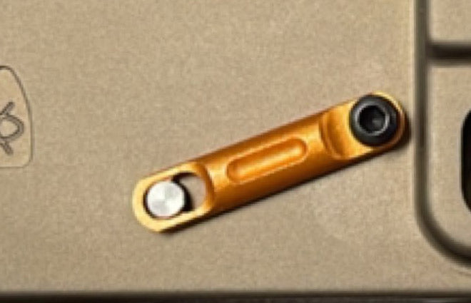 Precision Non Rotating Trigger and Hammer Pin and Plate Kit for M&P S&W 15-22 AR's, with Anti Walk Pin and Dark Blue Retainer Plates