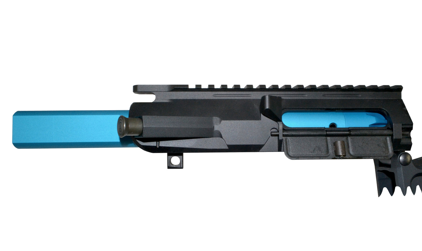 AR-10 LR 308 Reaction Bar and Barrel Vise Block Rod Tool with torque block, Flat Blue
