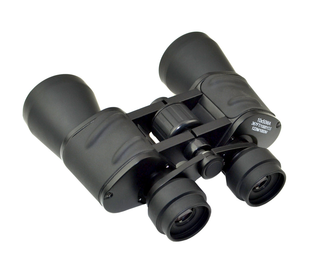 Wide Angle FOV 10X50 Binoculars with Carry Case & Accessories