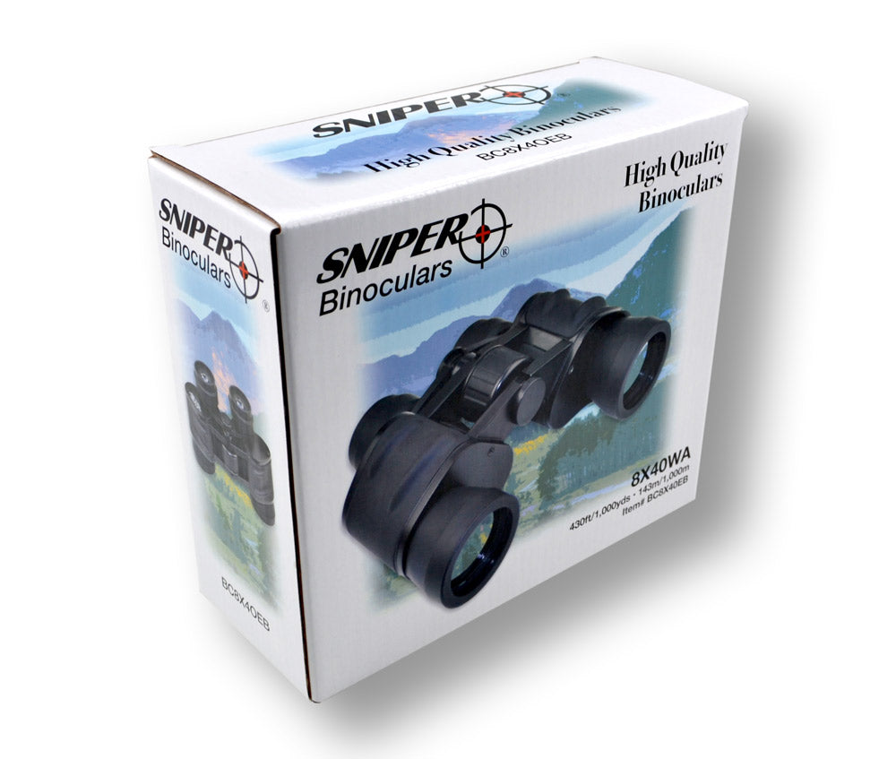 Wide Angle FOV 8X40 Binoculars with Carry Case & Accessories