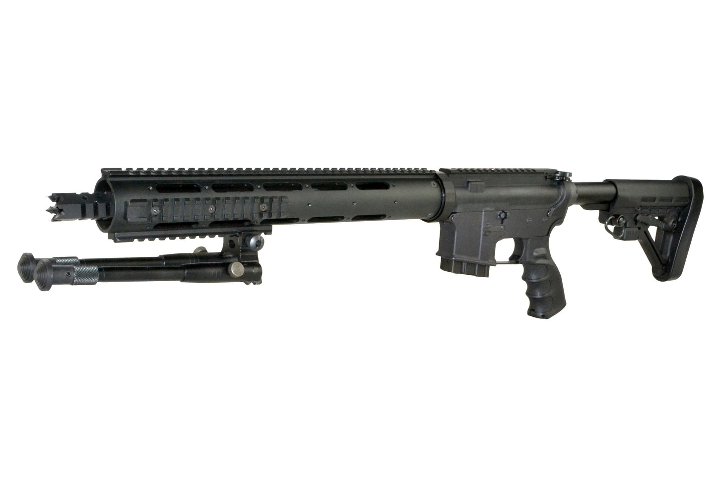Tactical High Profile Folding & Height Adjustable BiPod. Height Adjustable 9.75" to 12"