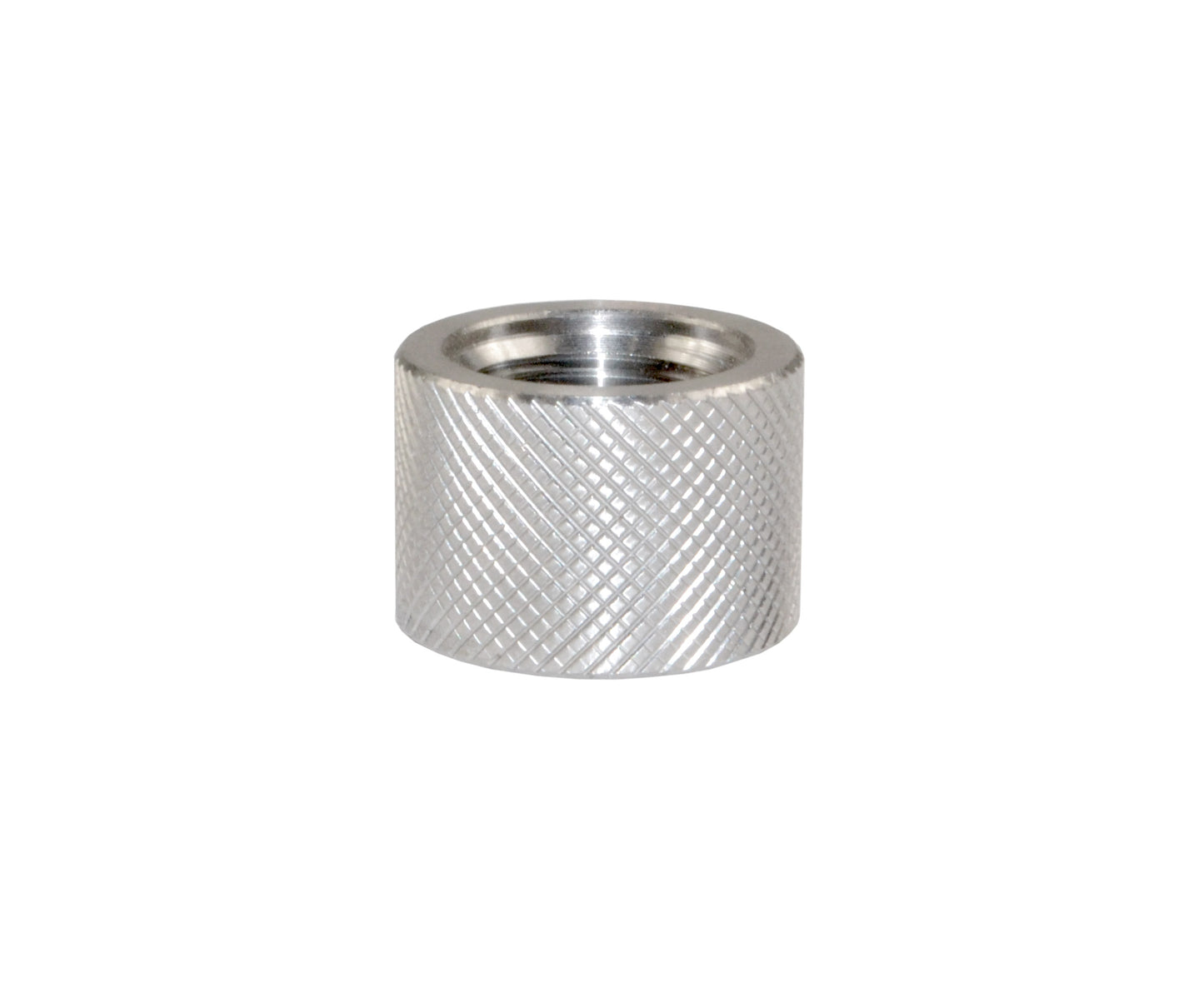 AR-10 .308 Barrel Thread Protector Nut for 5/8"x24 Muzzle Threading and 0.915" diam, Stainless Steel