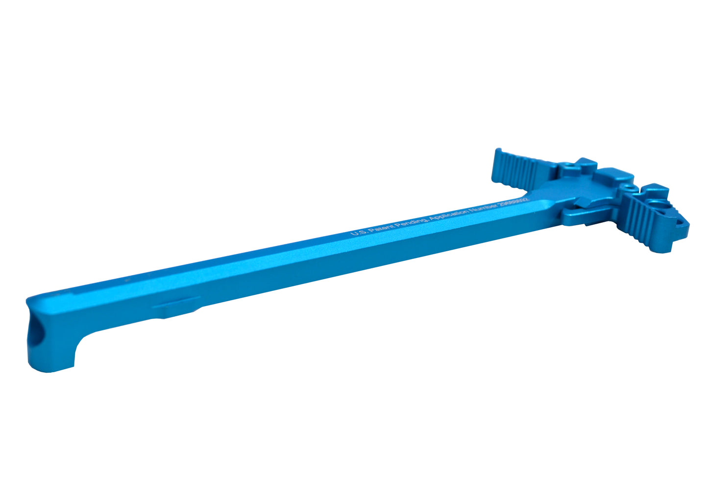 Ambidextrous AR-15 and AR-9 Charging Handle, Blue Anodized