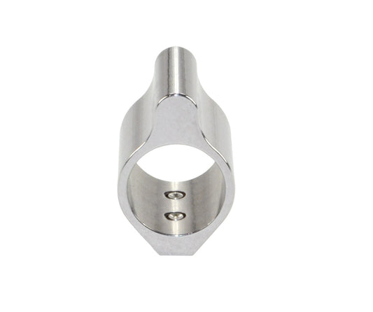 Low Profile Micro Gas Block with Pin for 0.75" Diameter Barrels, Chrome Plated Stainless Steel