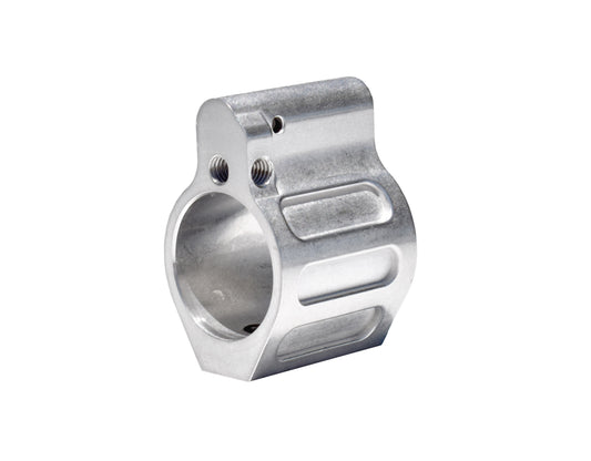 Low Profile Adjustable Micro Gas Block with Pin for 0.750" Diameter Barrel (for .223 and 5.56 AR-15), Stainless Steel