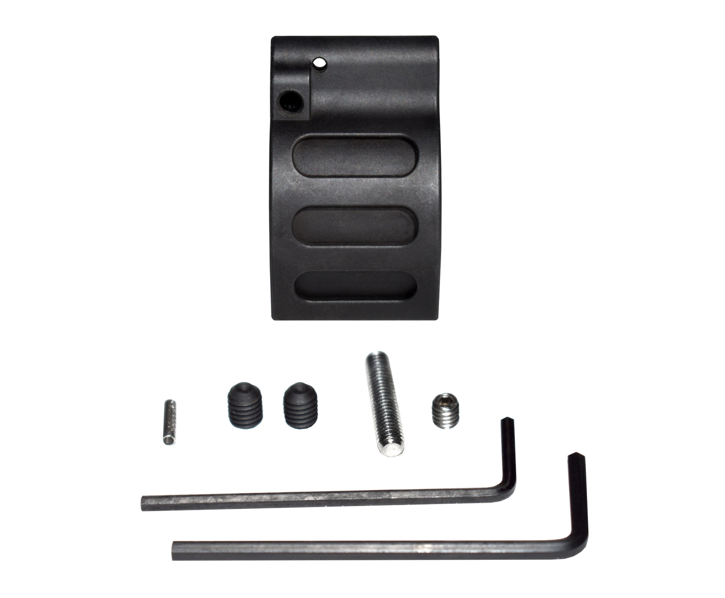 Low Profile Adjustable Micro Gas Block with Pin for 0.936" Diameter Barrel (for AR-10 LR .308)