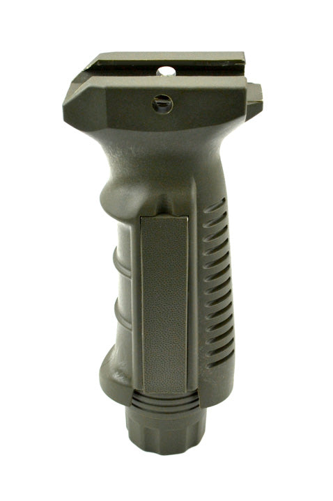 Ergonomic Fixed Vertical Foregrip Grip, Green