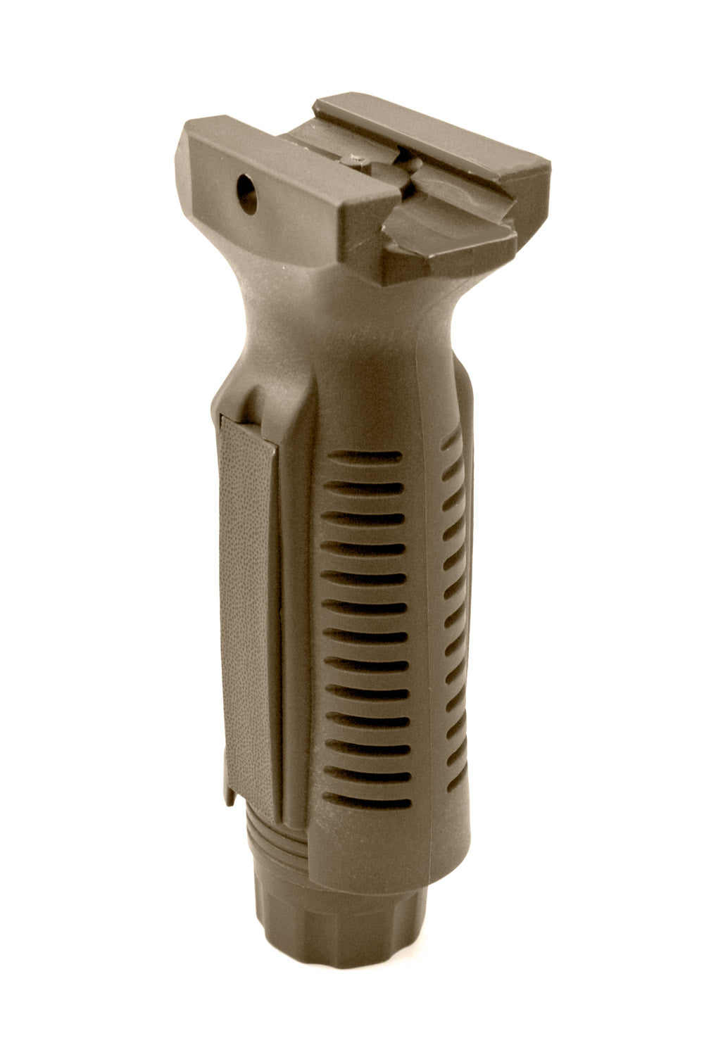 Ergonomic Fixed Vertical Foregrip Grip, Tan