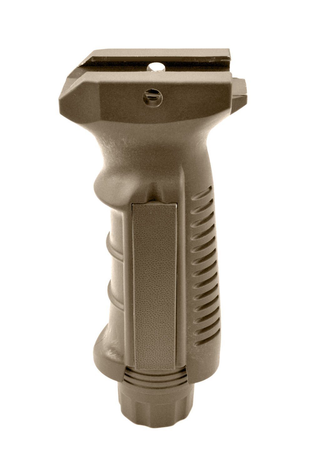 Ergonomic Fixed Vertical Foregrip Grip, Tan