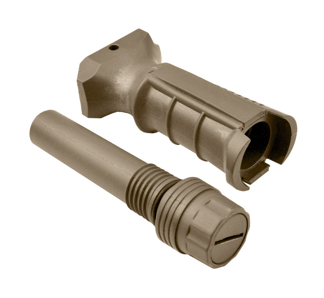 Ergonomic Fixed Vertical Foregrip Grip, Tan