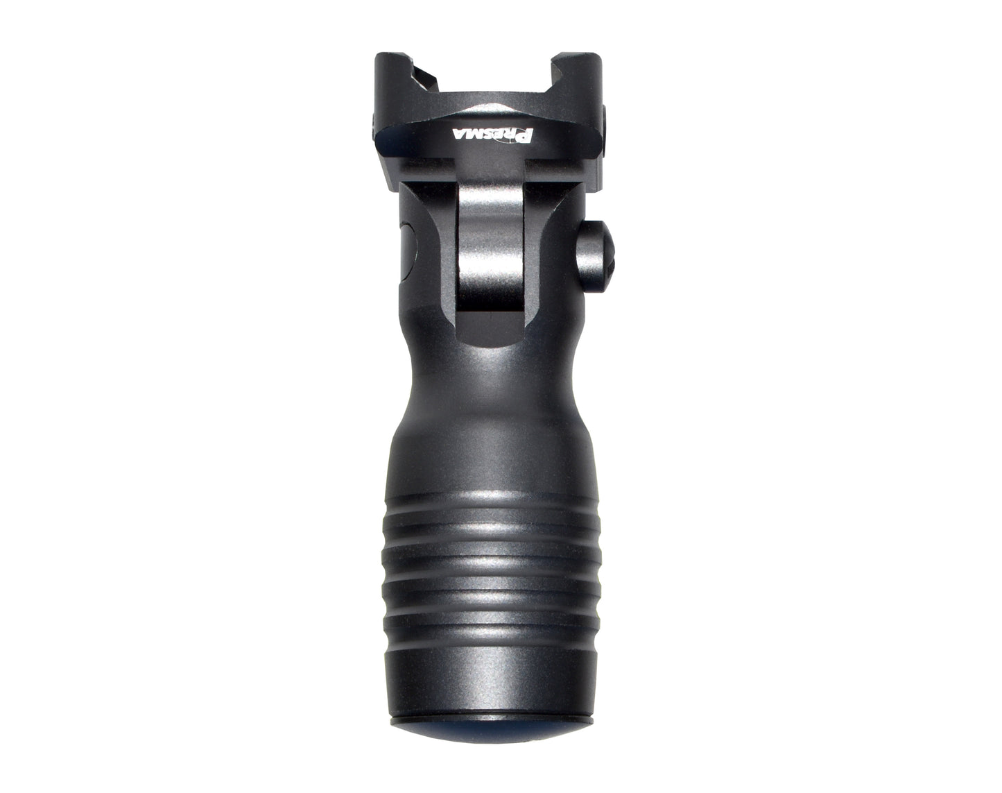 Aluminum 5 Position Folding Shorty Fore Grip, with Storage Compartment, Black. For Picatinny Rails
