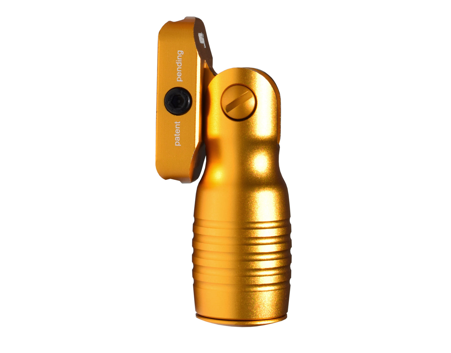 Aluminum 5 Position Folding Shorty Fore Grip, with Storage Compartment, Gold. For Picatinny Rails