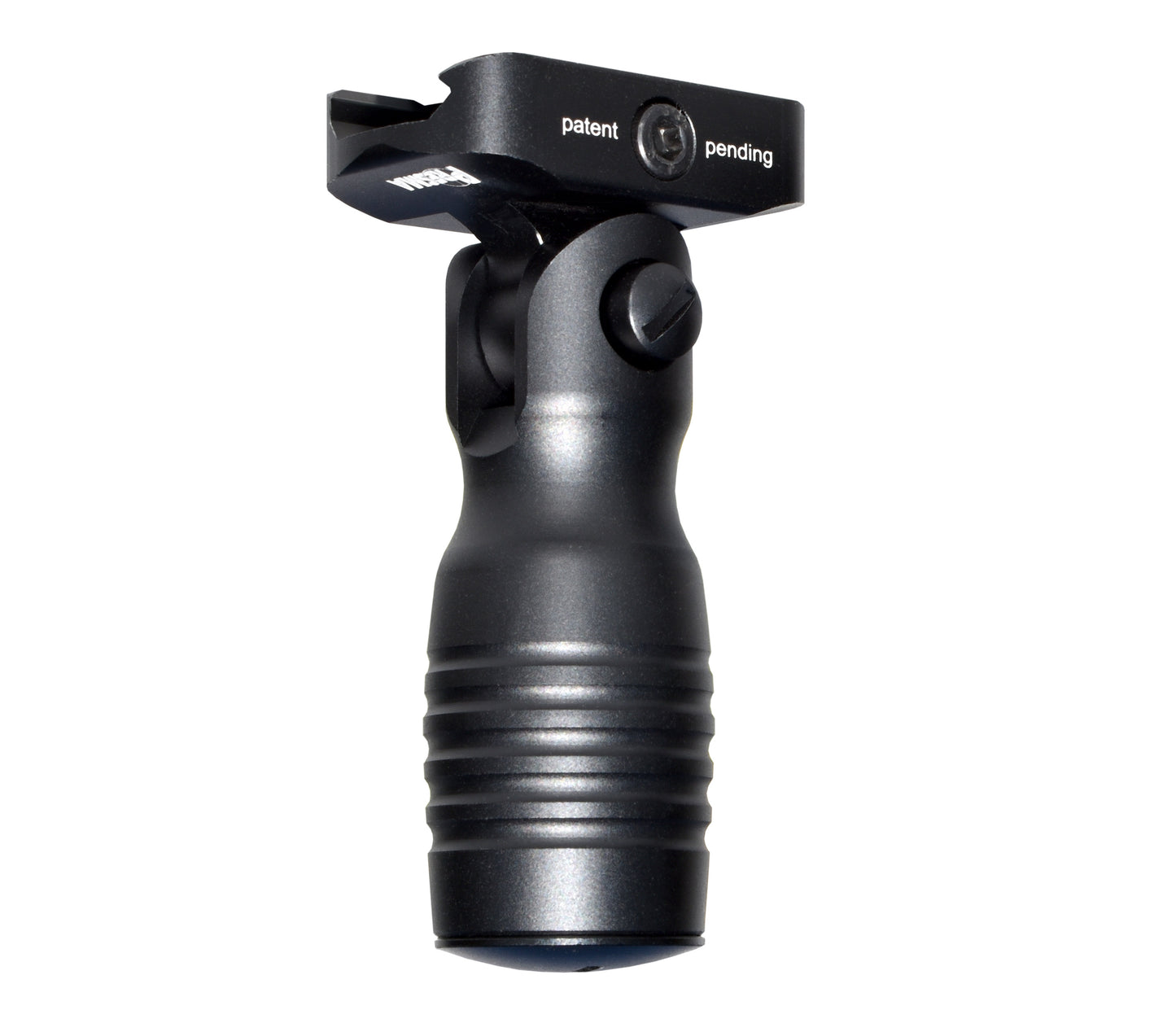 Aluminum 5 Position Folding Shorty Fore Grip, with Storage Compartment, Black. For Picatinny Rails