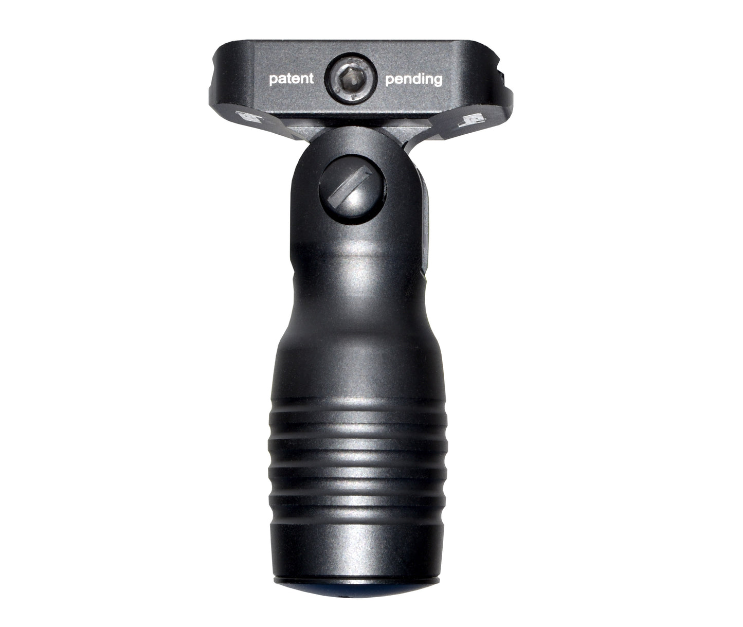Aluminum 5 Position Folding Shorty Fore Grip, with Storage Compartment, Black. For Picatinny Rails