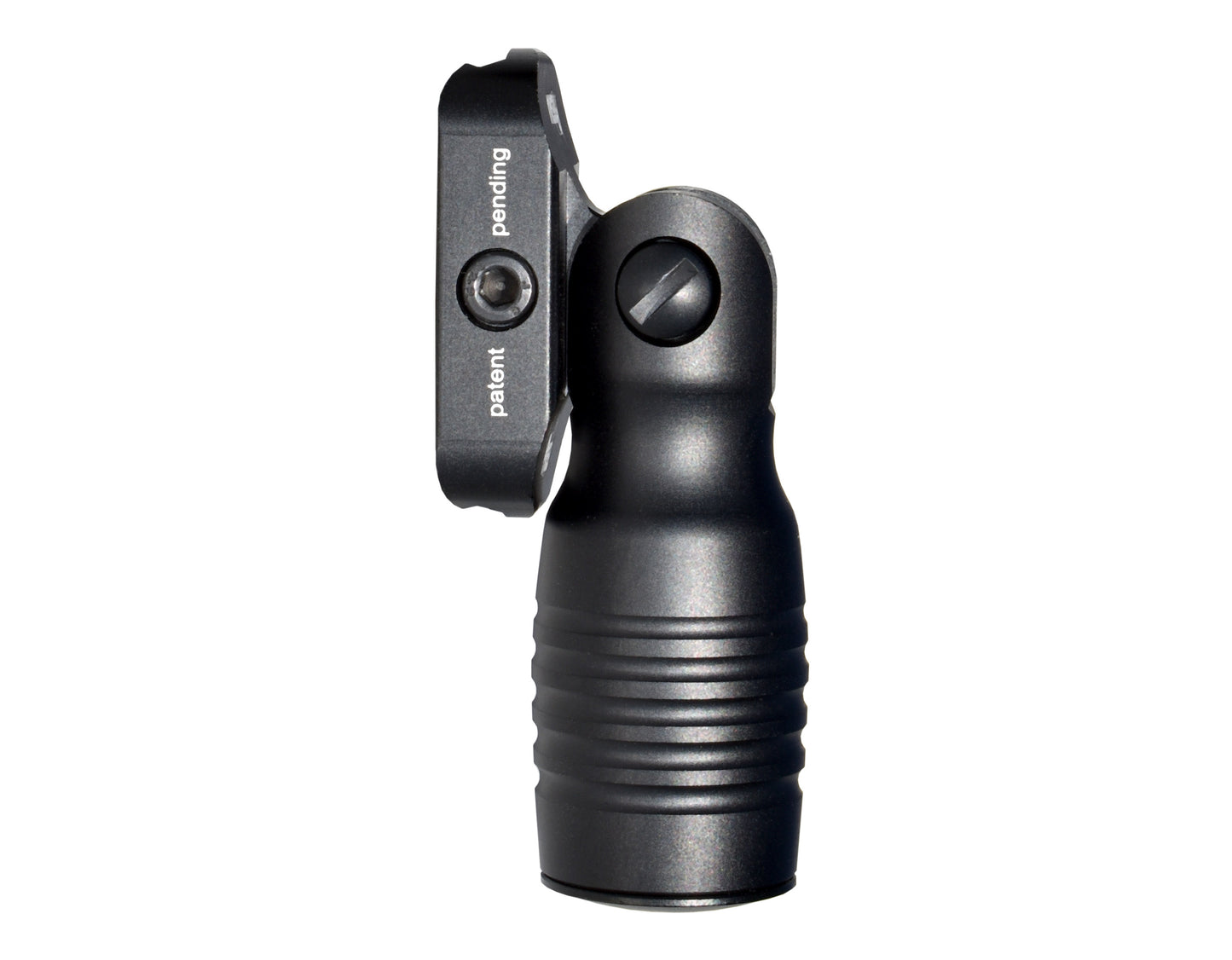 Aluminum 5 Position Folding Shorty Fore Grip, with Storage Compartment, Black. For Picatinny Rails