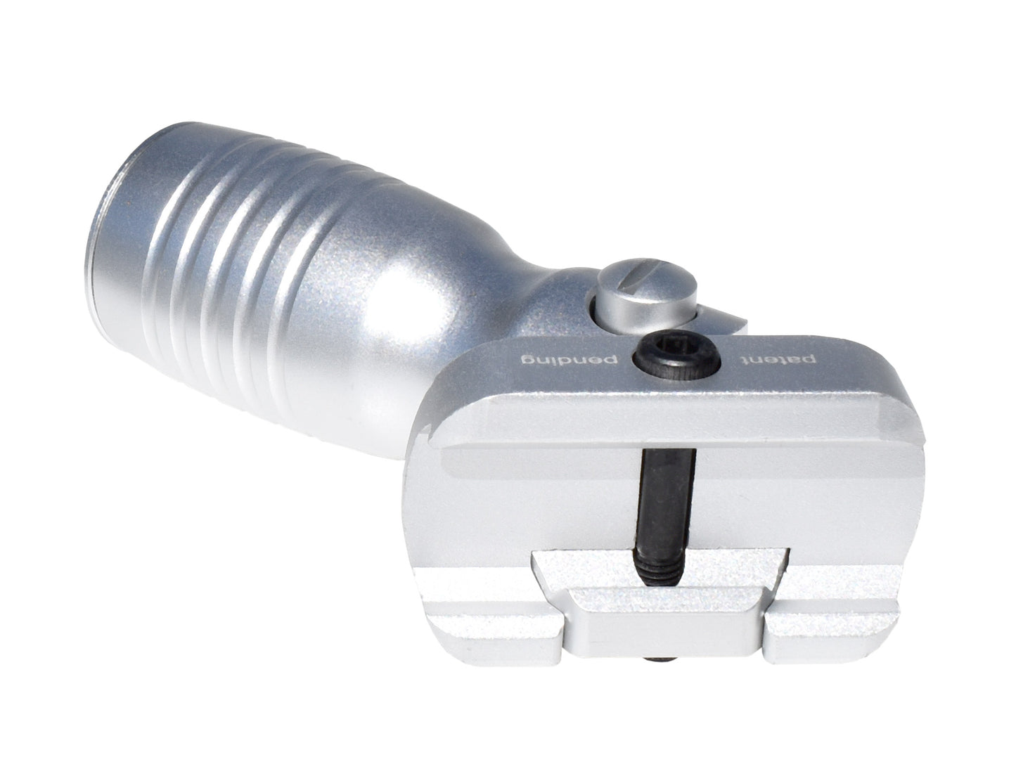 Aluminum 5 Position Folding Shorty Fore Grip, with Storage Compartment, Silver. For Picatinny Rails