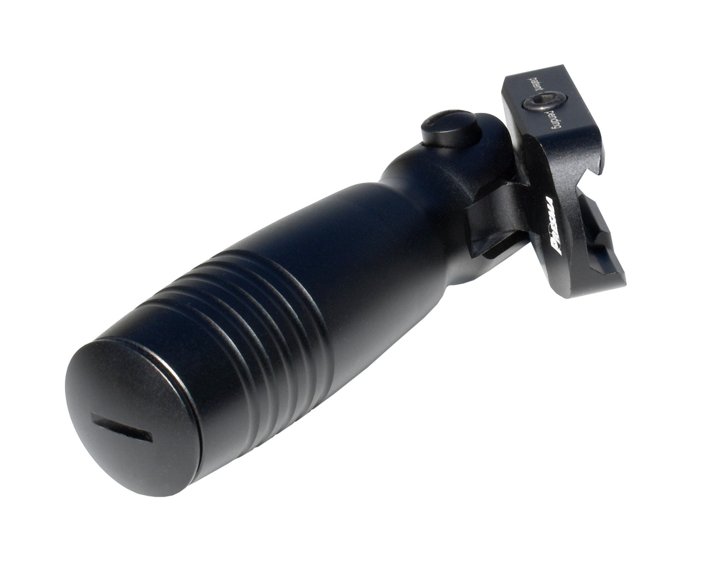 Aluminum 5 Position Folding Fore Grip, with Storage Compartment, Black. For Picatinny Rails.