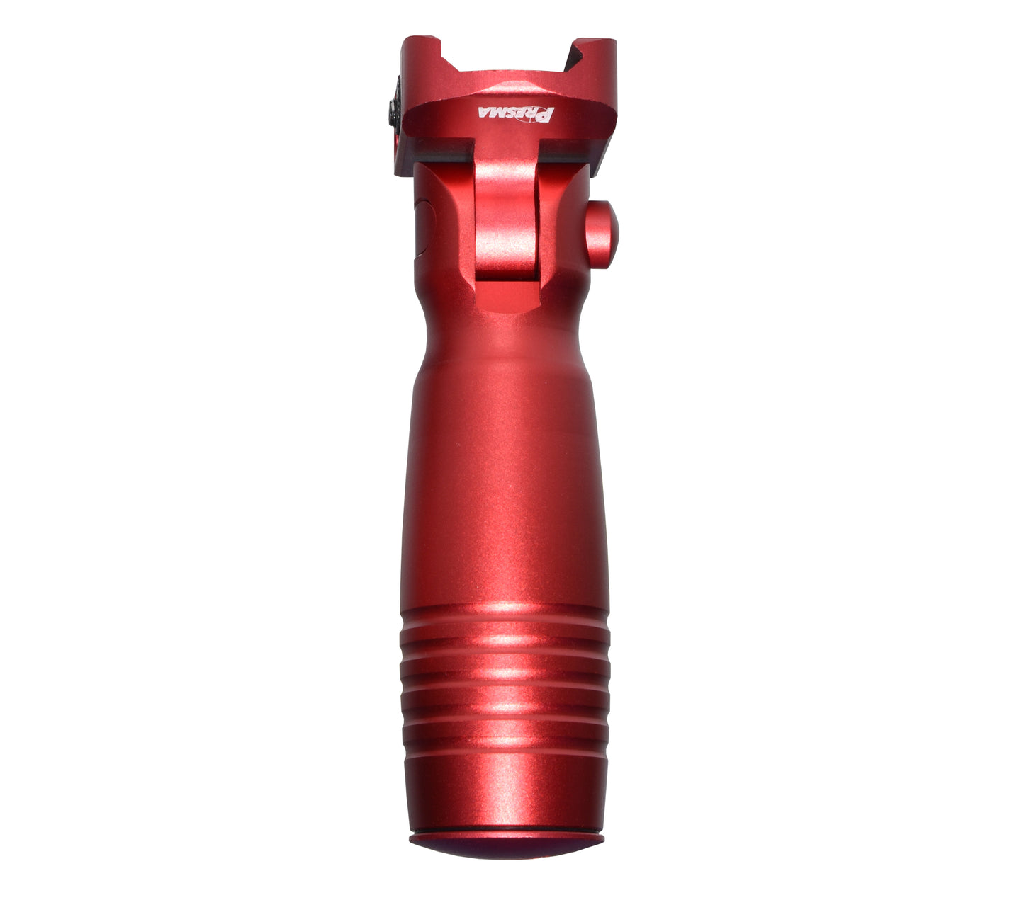 Aluminum 5 Position Folding Fore Grip, with Storage Compartment, Red. For Picatinny Rails