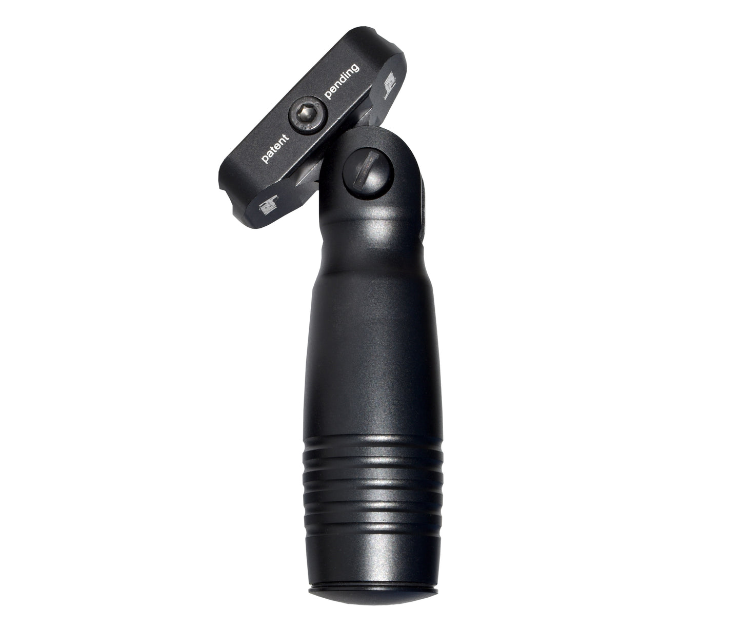 Aluminum 5 Position Folding Fore Grip, with Storage Compartment, Black. For Picatinny Rails.