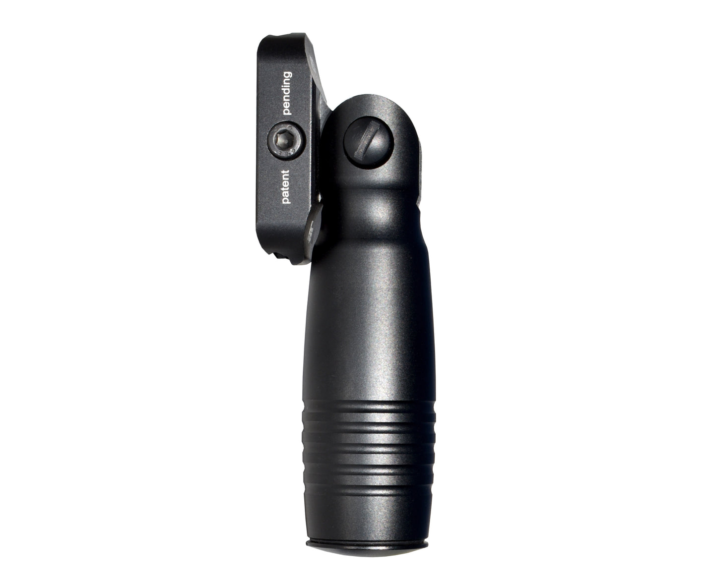 Aluminum 5 Position Folding Fore Grip, with Storage Compartment, Black. For Picatinny Rails.