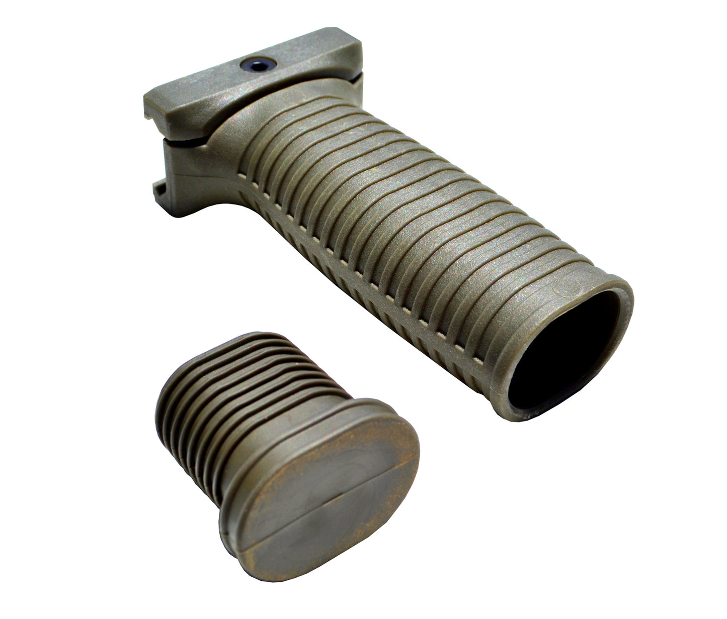 Fixed Vertical Foregrip Grip, Darg Green Polymer