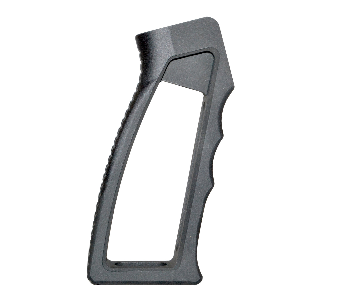 Skeletonized Rear Pistol Style Grip for AR's, Black Anodized Aluminum.