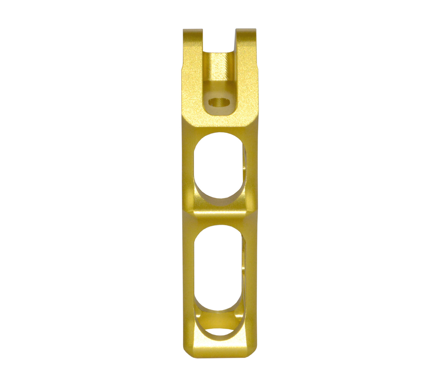 AR Super Lightweight Skeletonized Rear Pistol Style Grip, Gold Anodized Aluminum