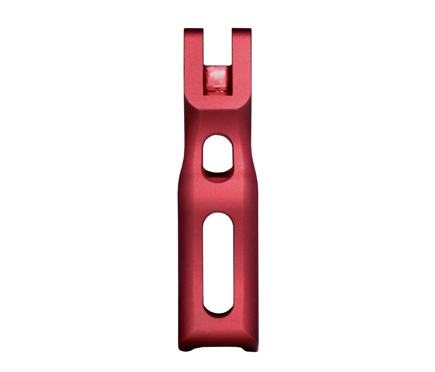 Skeletonized Ergonomic Rear Pistol Style Grip from Presma Inc, Dark Red Anodized Aluminum