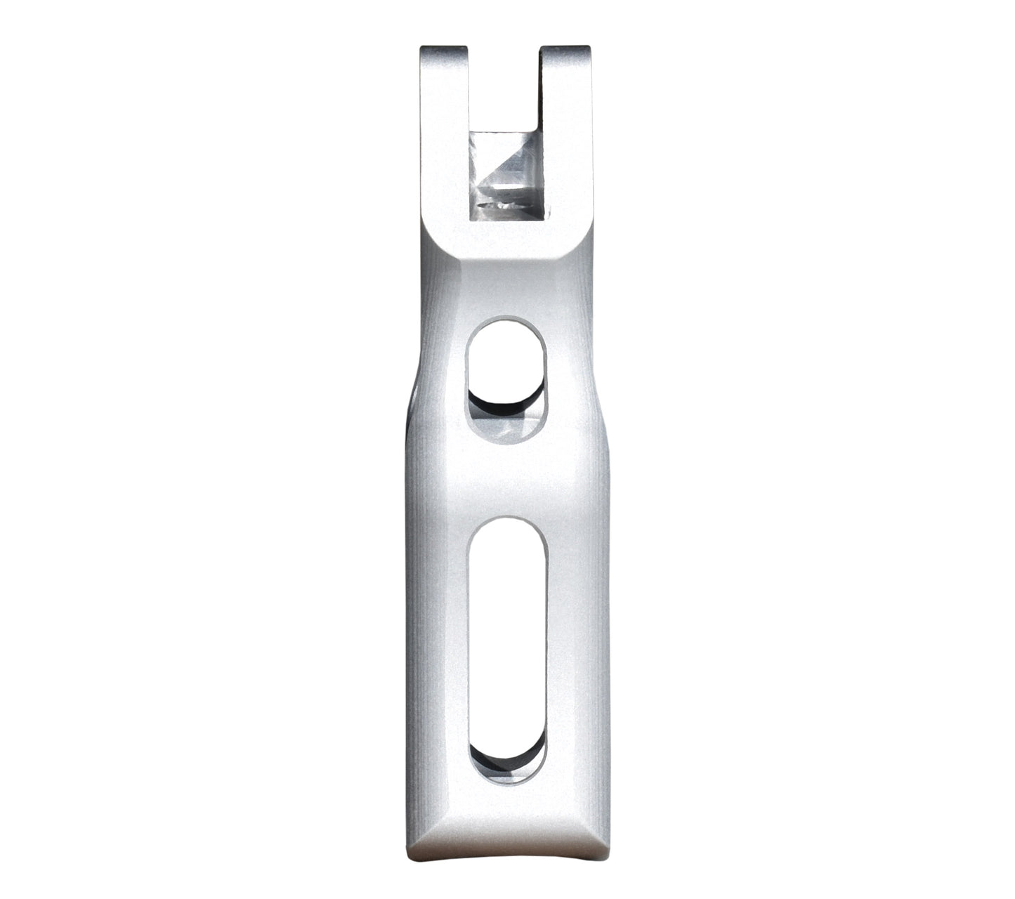 Skeletonized Ergonomic Rear Pistol Style Grip from Presma Inc, Silver Anodized Aluminum