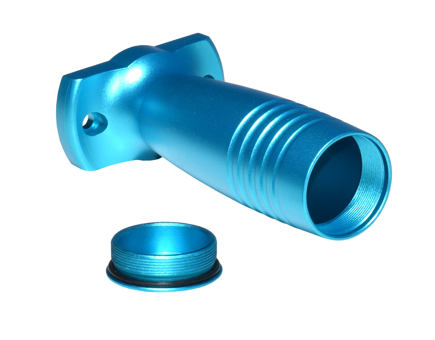 Tactical Aluminum Foregrip Grip with Storage, fits M-LOK slots. Blue