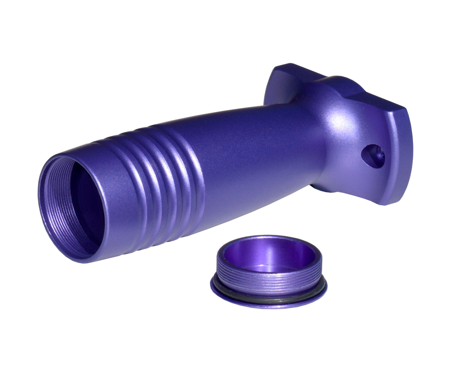 Tactical Aluminum Foregrip Grip with Storage, fits M-LOK slots. Purple
