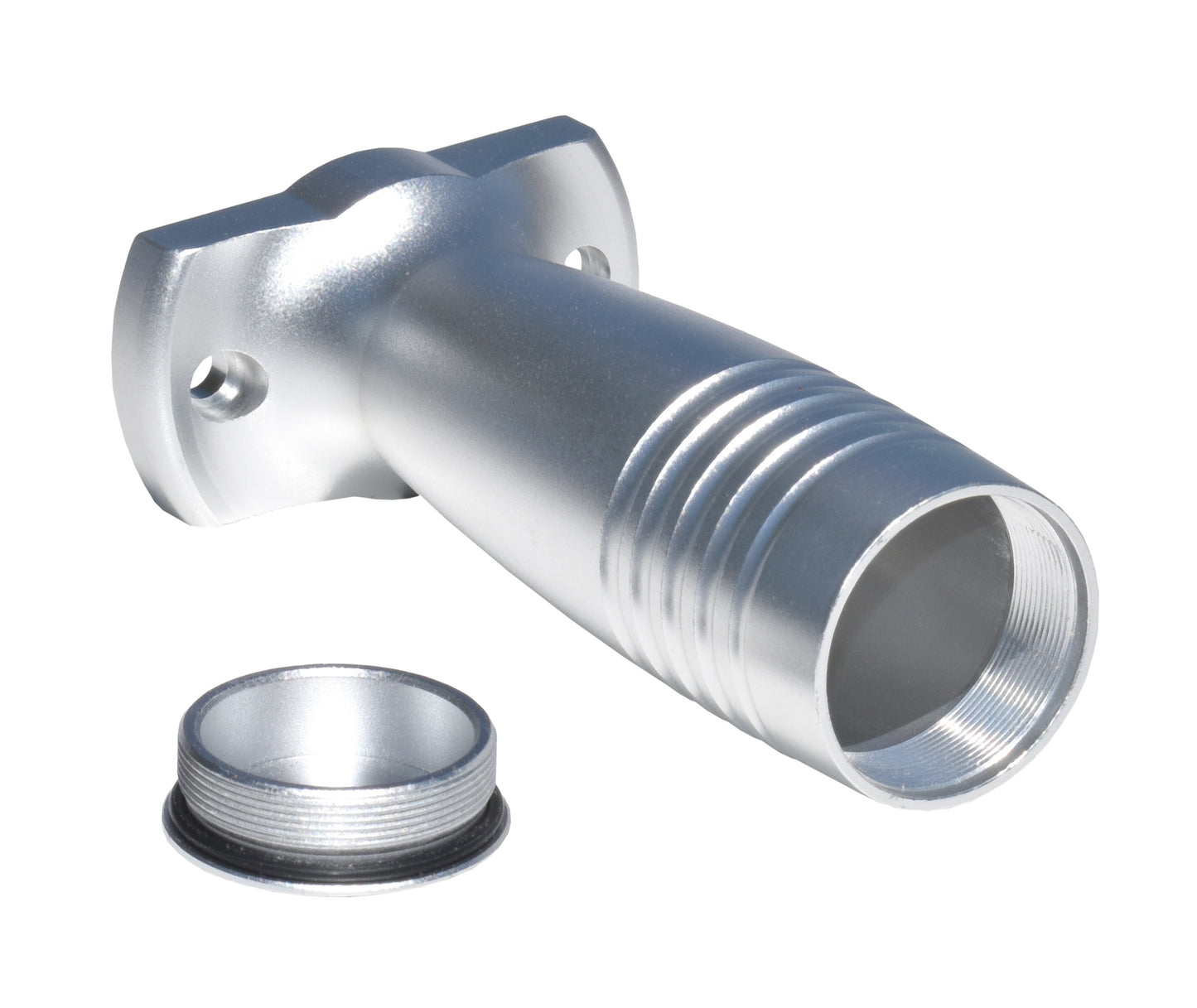 Tactical Aluminum Foregrip Grip with Storage, fits M-LOK slots. Silver