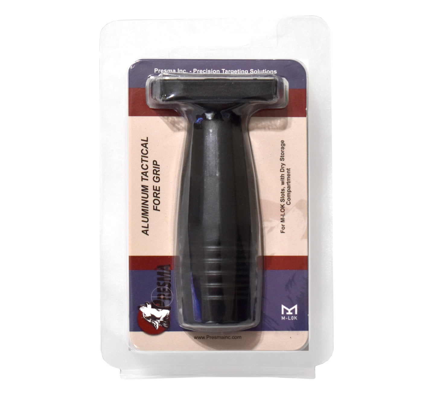 Tactical Aluminum Foregrip Grip with Storage, fits M-LOK slots.