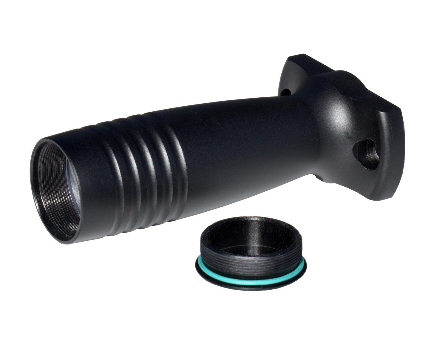 Tactical Aluminum Foregrip Grip with Storage, fits M-LOK slots.