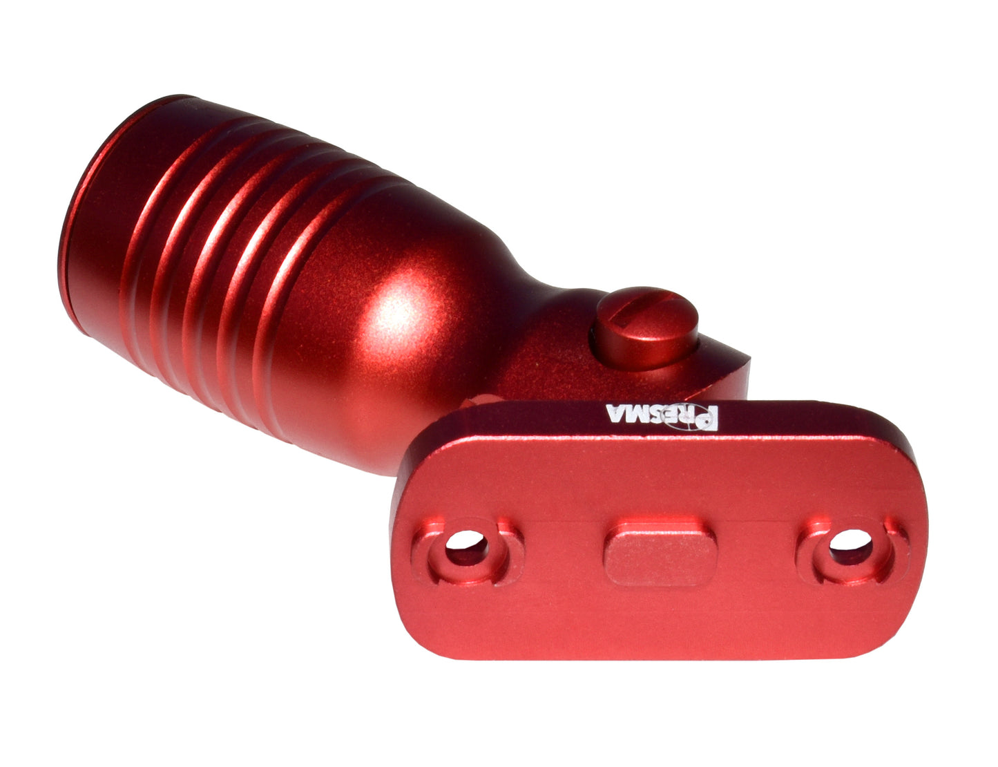 Aluminum 5 Position Shorty Folding Fore Grip, with Storage Compartment, Red. For M-LOK Rails