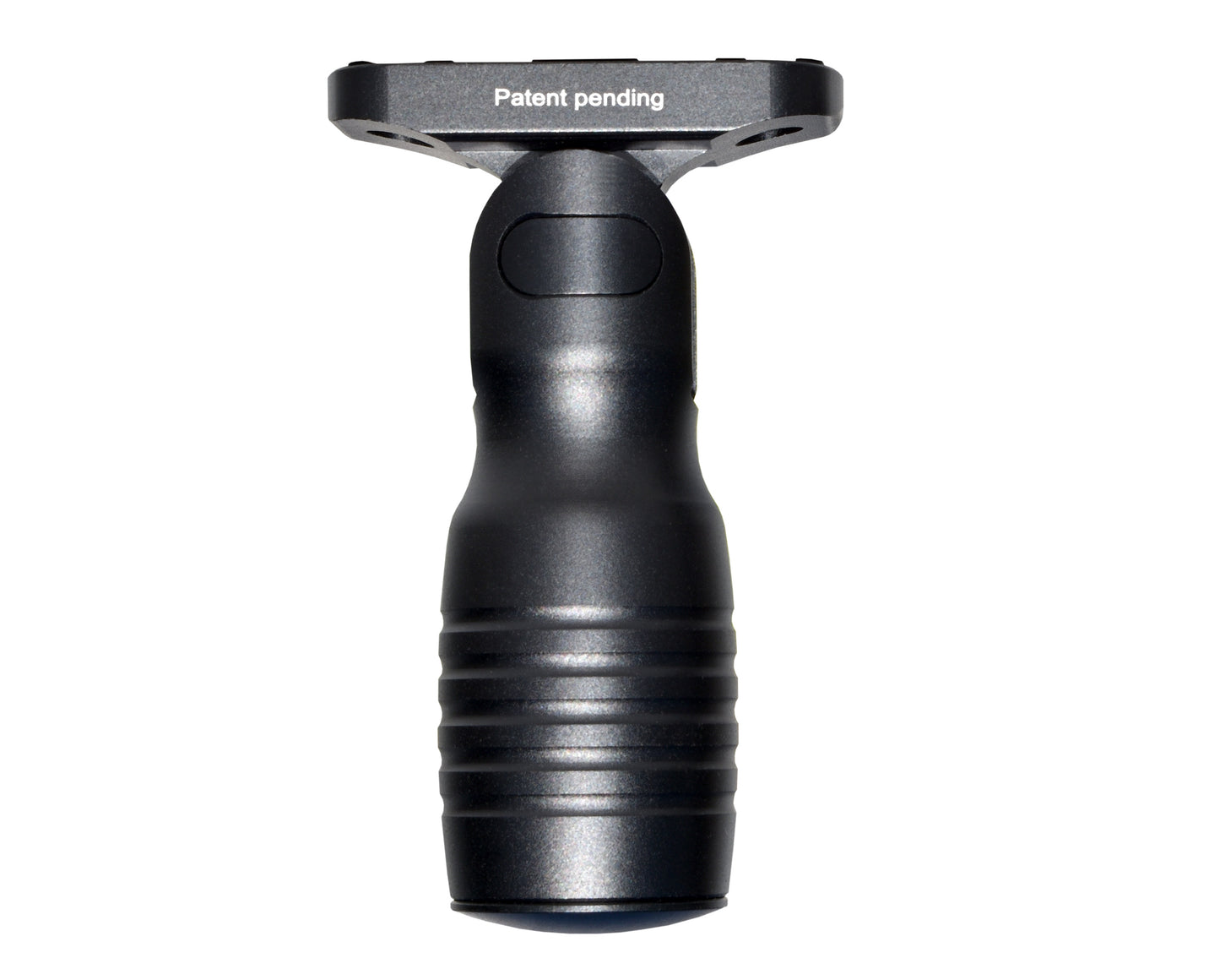 Aluminum 5 Position Shorty Folding Fore Grip, with Storage Compartment, Black. For M-LOK Rails