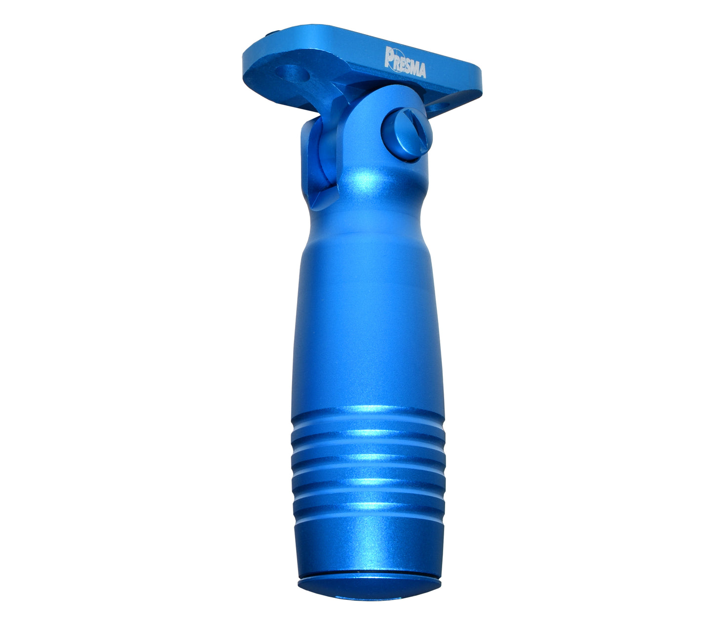 Aluminum 5 Position Folding Fore Grip, with Storage Compartment, Blue. For M-LOK Rails