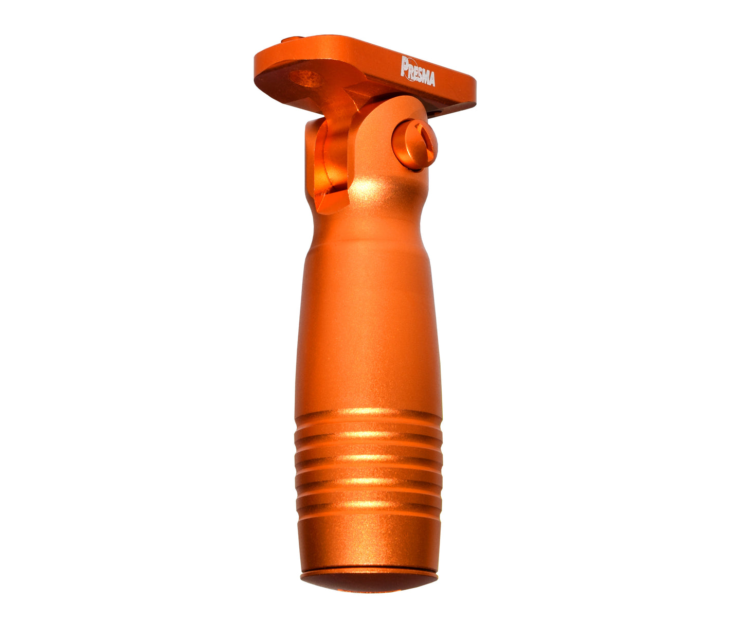 Aluminum 5 Position Folding Fore Grip, with Storage Compartment, Orange. For M-LOK Rails