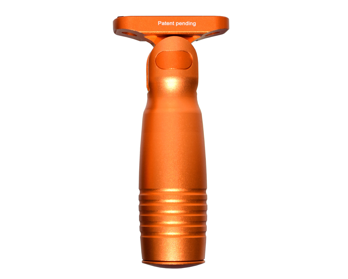 Aluminum 5 Position Folding Fore Grip, with Storage Compartment, Orange. For M-LOK Rails