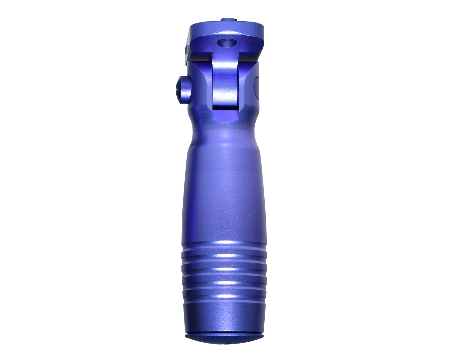 Aluminum 5 Position Folding Fore Grip, with Storage Compartment, Purple. For M-LOK Rails