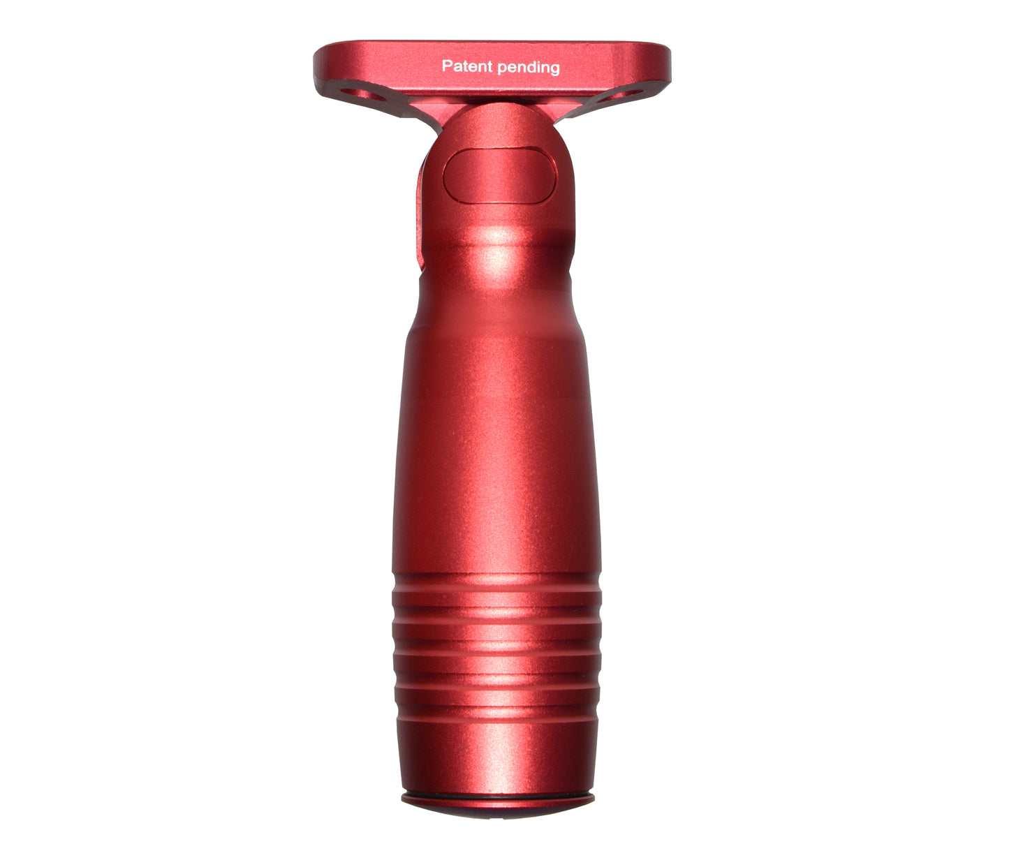 Aluminum 5 Position Folding Fore Grip, with Storage Compartment, Red. For M-LOK Rails