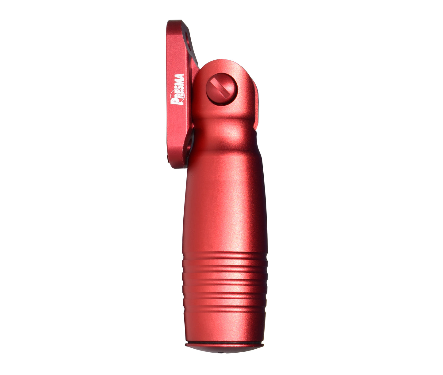 Aluminum 5 Position Folding Fore Grip, with Storage Compartment, Red. For M-LOK Rails