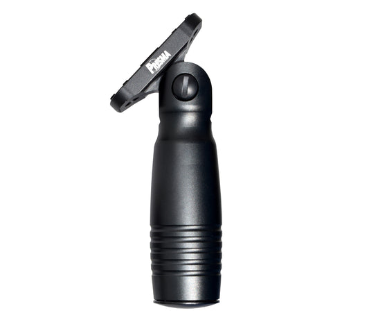 Aluminum 5 Position Folding Fore Grip, with Storage Compartment, Black. For M-LOK Rails