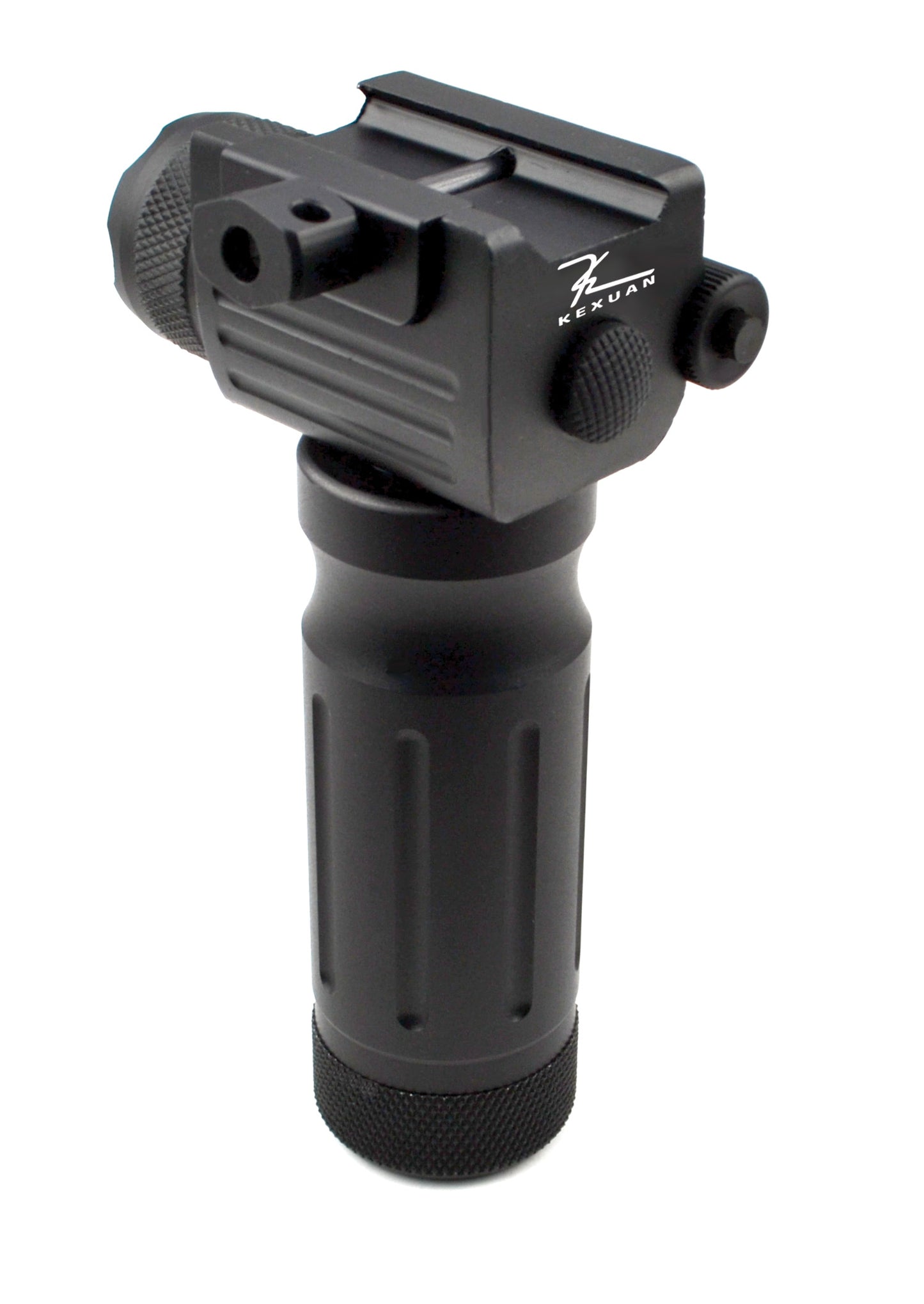 Kexuan Aluminum Fixed Vertical Foregrip Grip with Flashlight and Red Laser Sight