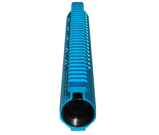 12.5" AR-15 Slim Free Float Keymod Handguard, Blue Anodized