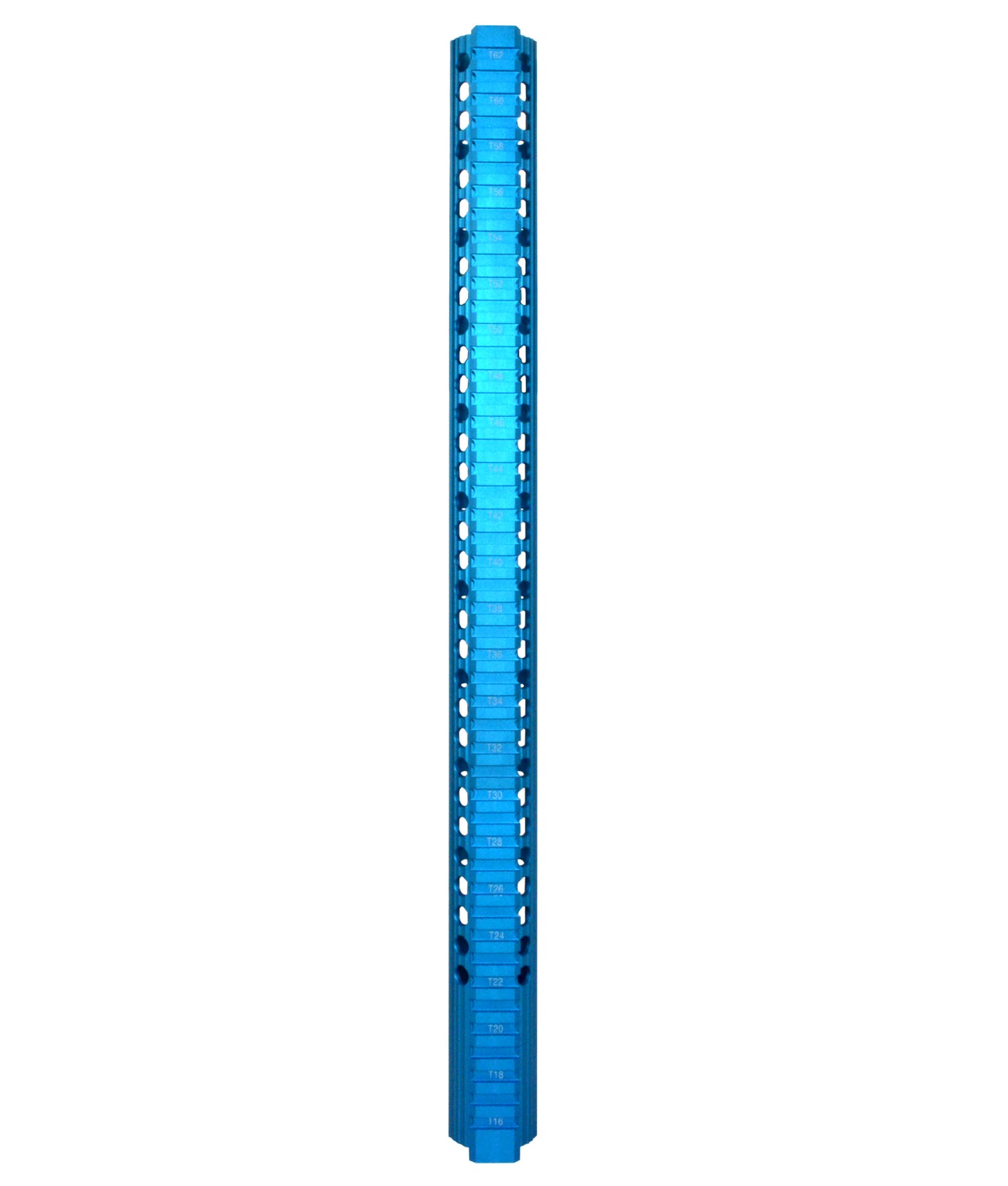 New! 19.25" AR-15 Xtreme Slim Free Float M-LOK Handguard, Blue Anodized