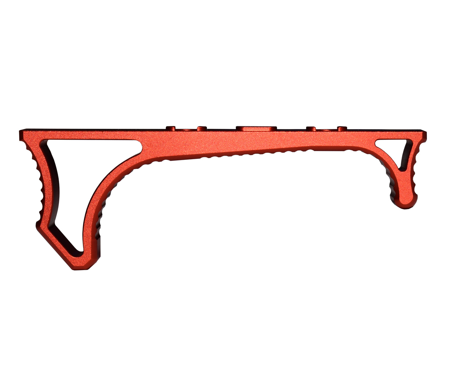 Lightweight Aluminum Hand Stop for M-LOK Slots, Burnt Orange/Red