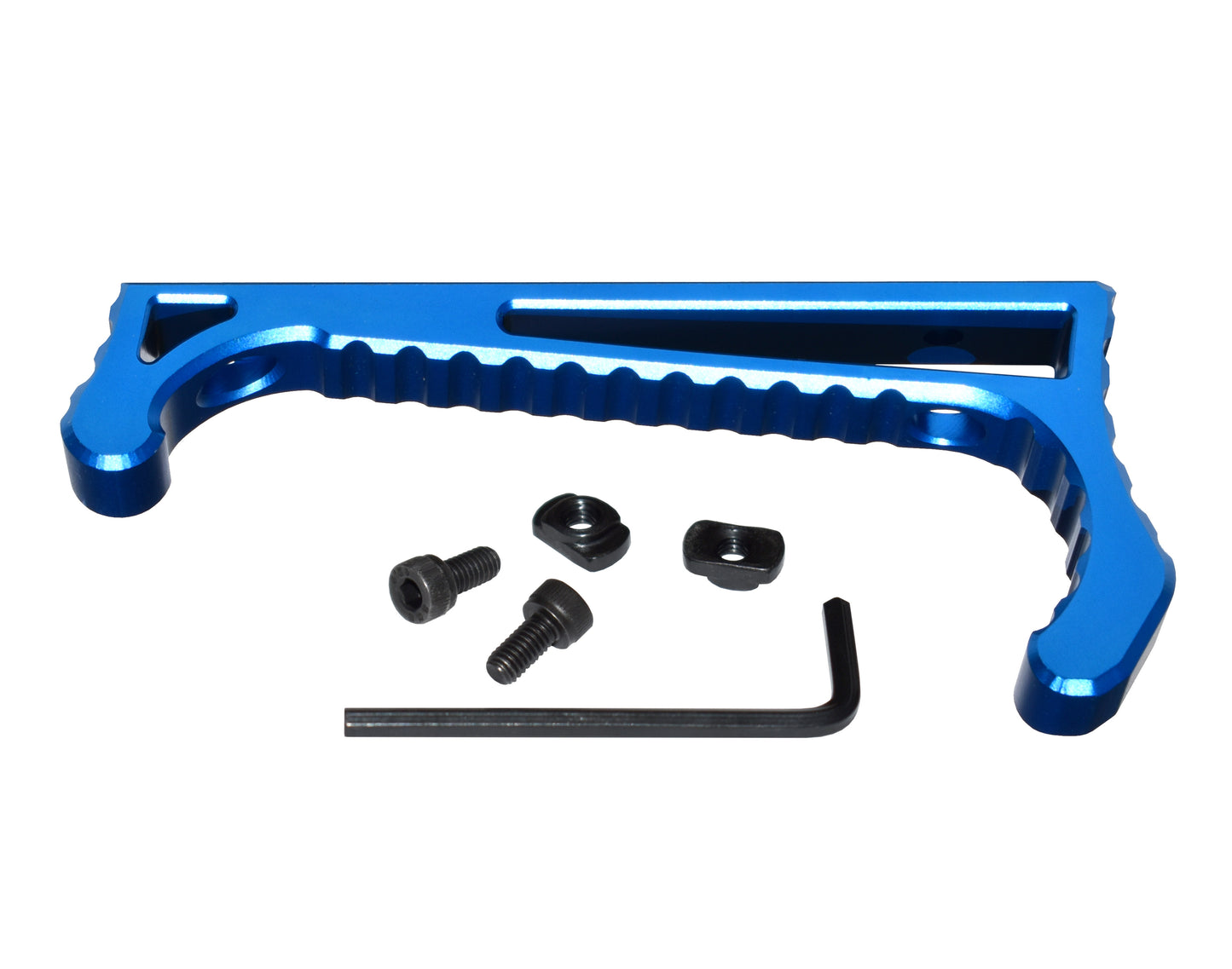 New Design! Lightweight Aluminum Hand Stop for M-LOK Slots from Presma, Blue