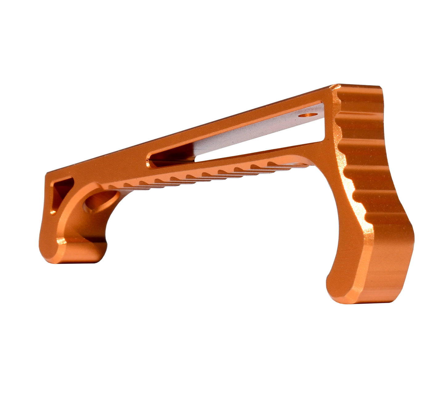 New Design! Lightweight Aluminum Hand Stop for M-LOK Slots from Presma, Golden Orange