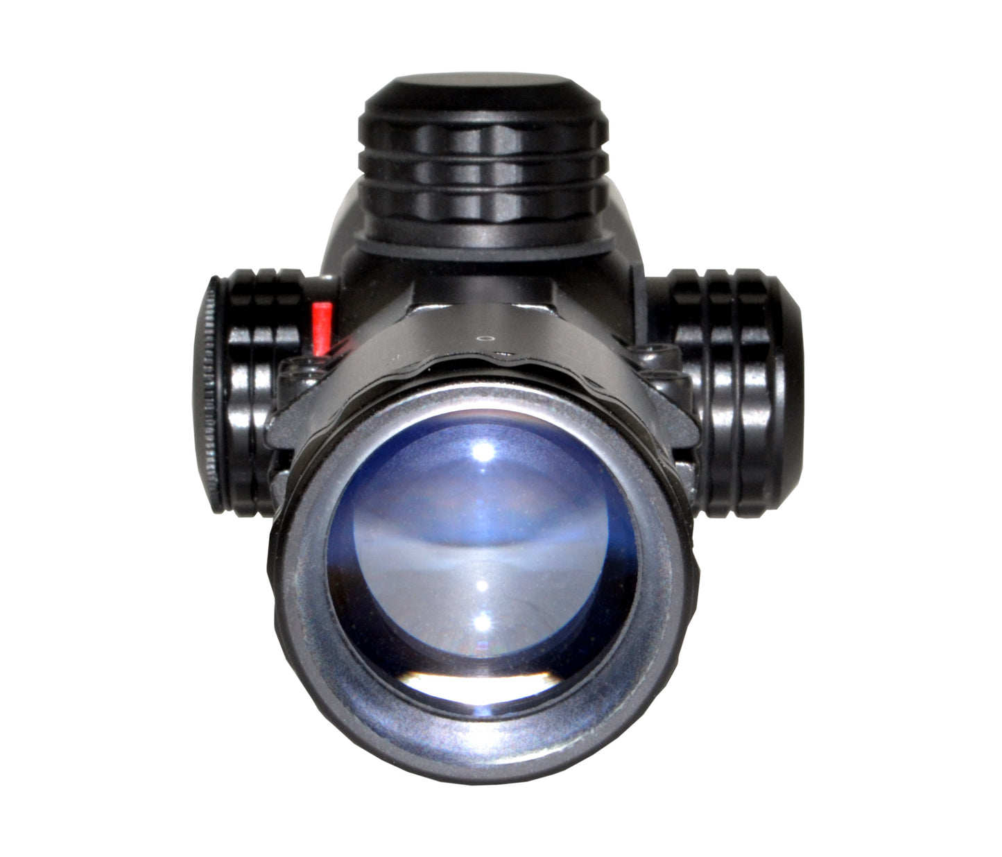 Kexuan 4X32MLF Compact Scope with Red/Green 5 Line Reticle and 1" Picatinny Scope Rings